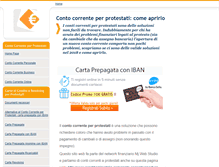 Tablet Screenshot of contocorrenteperprotestati.com